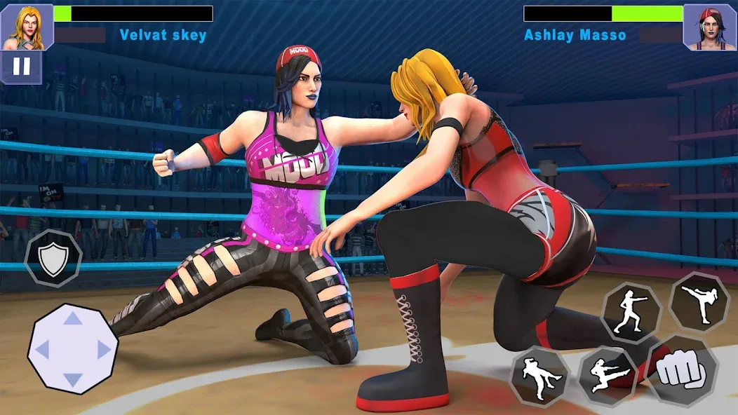 Bad Girls Wrestling Game  [МОД Бесконечные монеты] Screenshot 4