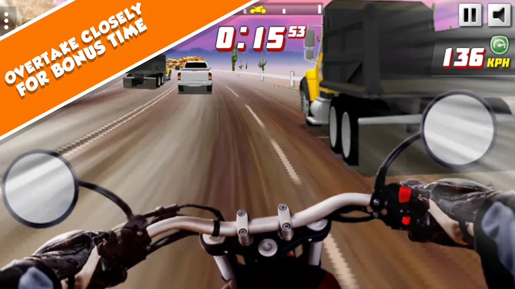 Highway Rider Extreme - 3D Mot (Хайвей Райдер Экстрим)  [МОД Много денег] Screenshot 3