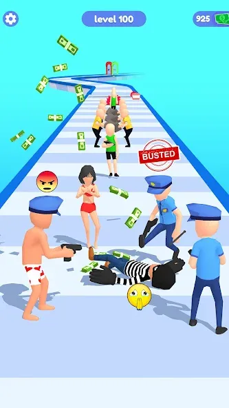 Thief Run Race 3D: Fun Race  [МОД Бесконечные монеты] Screenshot 4