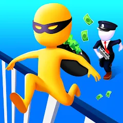 Скачать взломанную Thief Run Race 3D: Fun Race  [МОД Бесконечные монеты] - полная версия apk на Андроид