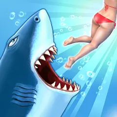 Скачать взлом Hungry Shark Evolution (Хангри Шарк Эволюшн)  [МОД Много денег] - стабильная версия apk на Андроид