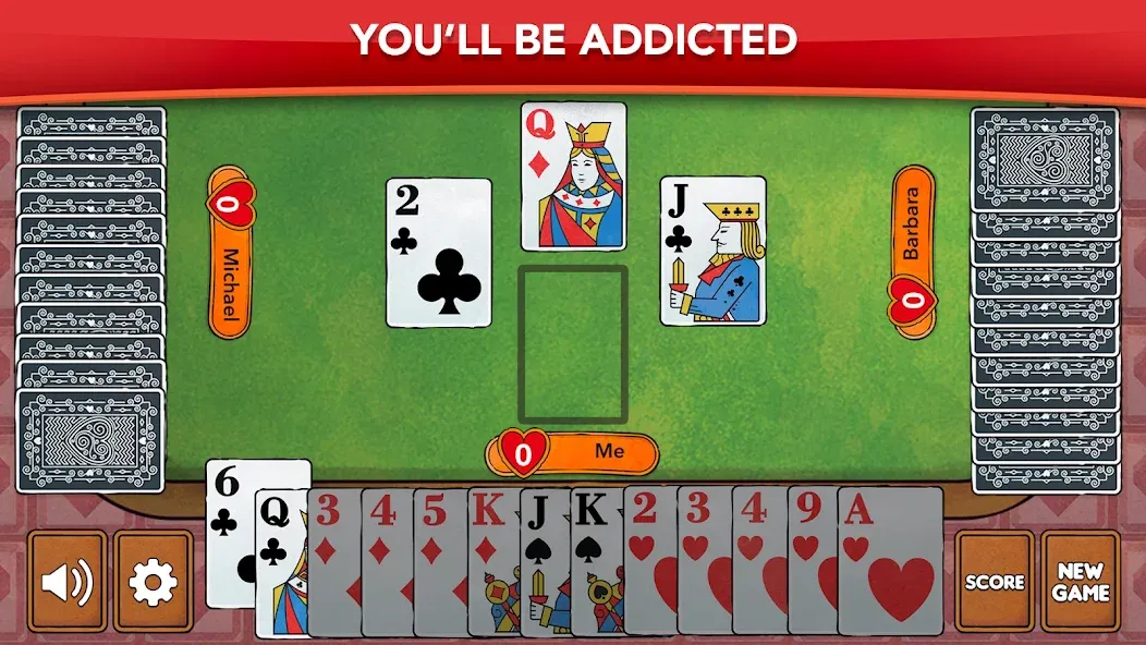 Hearts - Card Game Classic (Хартс)  [МОД Unlocked] Screenshot 5