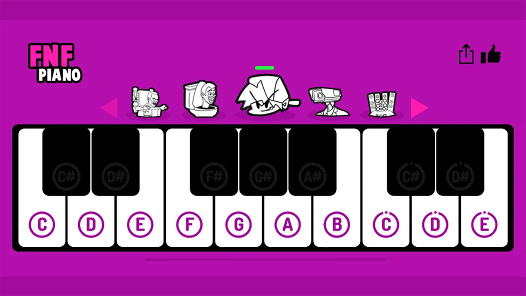 FNF Piano (ФНФ Пиано)  [МОД Бесконечные деньги] Screenshot 1