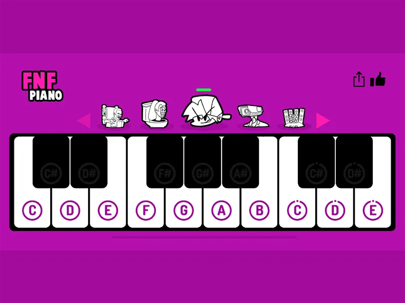 FNF Piano (ФНФ Пиано)  [МОД Бесконечные деньги] Screenshot 5