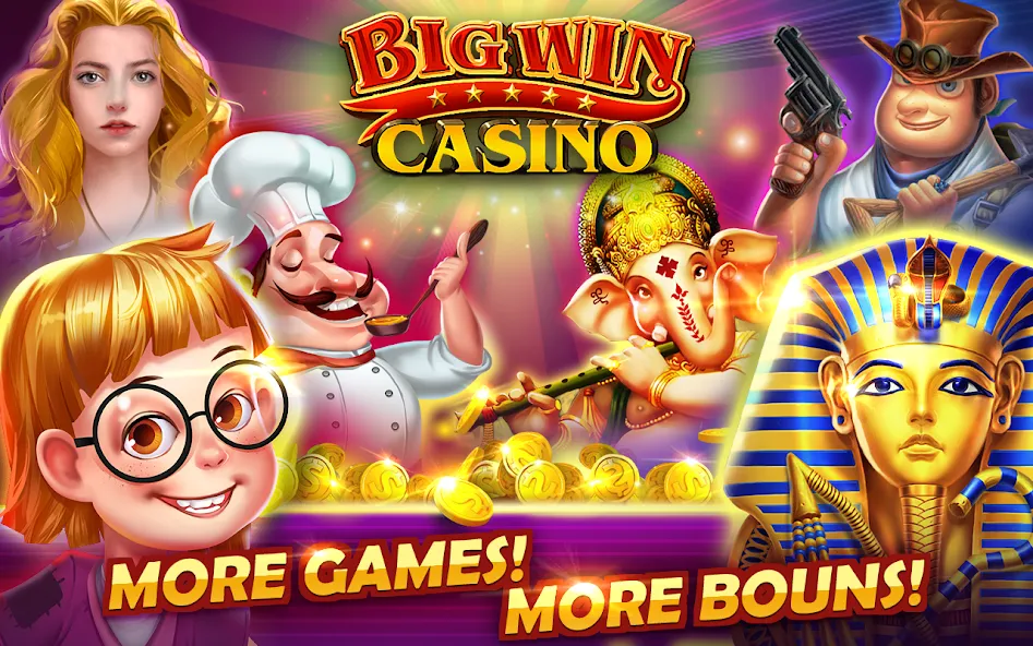 Big Win - Slots Casino™ (Биг Вин)  [МОД Бесконечные монеты] Screenshot 1