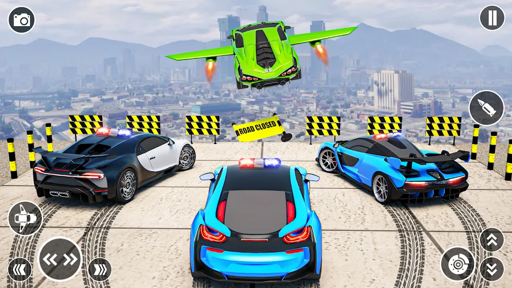 Flying Car Robot Shooting Game  [МОД Mega Pack] Screenshot 2