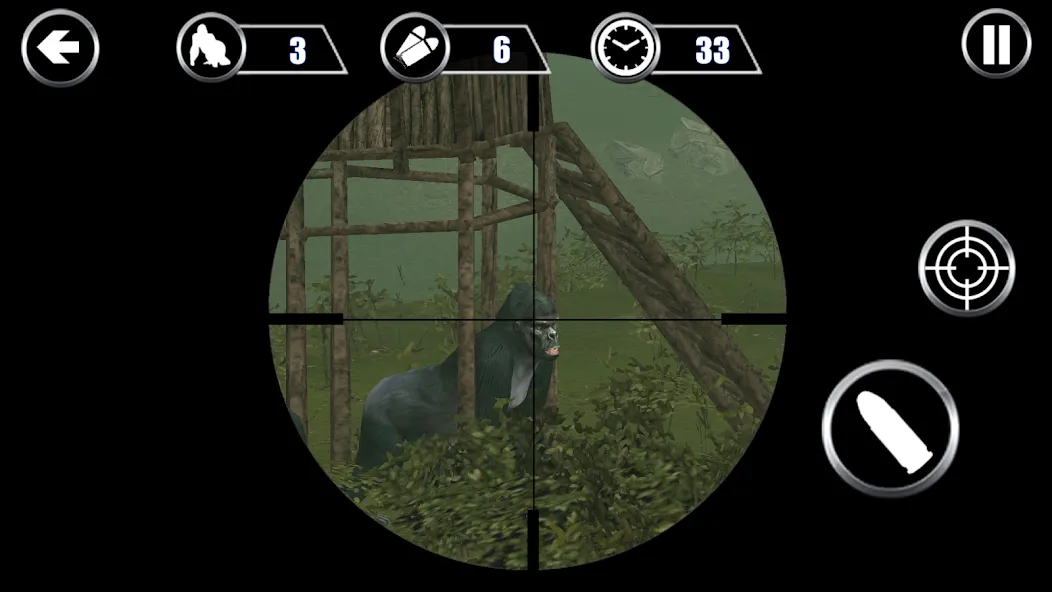 Gorilla Hunter: Hunting games (Горилла Хантер)  [МОД Много денег] Screenshot 1