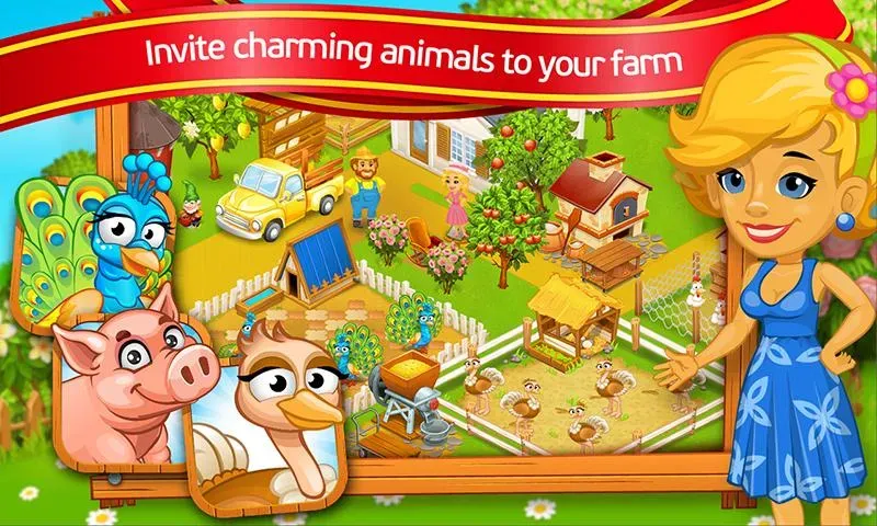 Farm Town: Cartoon Story  [МОД Mega Pack] Screenshot 1