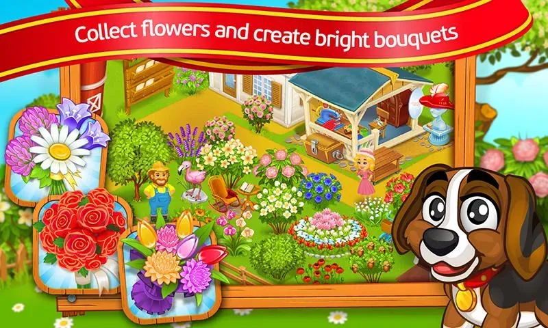 Farm Town: Cartoon Story  [МОД Mega Pack] Screenshot 3