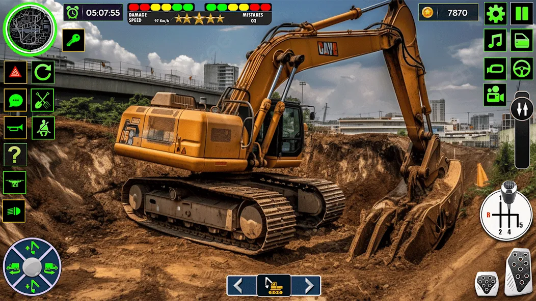 Real Road Construction Games (Реал Роад Конструкшн Геймс)  [МОД Бесконечные монеты] Screenshot 1