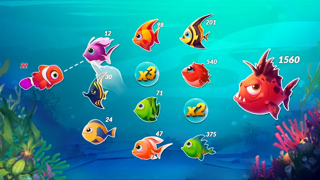 Big Eat Fish Games Shark Games  [МОД Меню] Screenshot 5