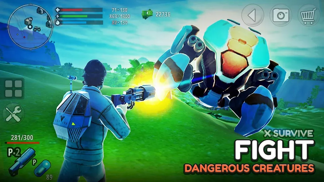 X Survive: Open World Sandbox (Икс Сурвайв)  [МОД Menu] Screenshot 2