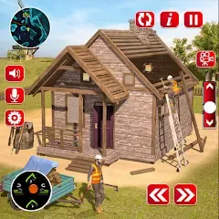 Взломанная Wood House Construction Game  [МОД Unlimited Money] - полная версия apk на Андроид