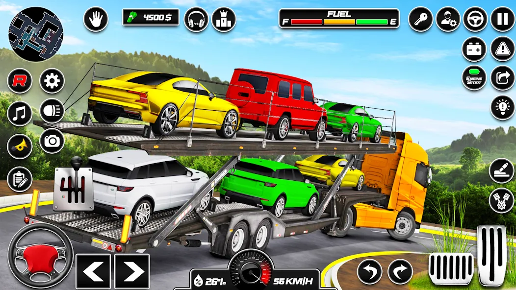 Car Transporter 3d:Truck Games  [МОД Бесконечные монеты] Screenshot 2