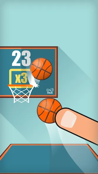 Basketball FRVR - Dunk Shoot (Баскетбол ФРВР)  [МОД Много монет] Screenshot 3