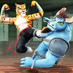 Взломанная Kung Fu Animal: Fighting Games (Кунгфу животное)  [МОД Mega Pack] - стабильная версия apk на Андроид