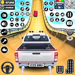 Скачать взломанную Ramp Car Game - Car Stunt (Рамп Кар Гейм)  [МОД Mega Pack] - полная версия apk на Андроид