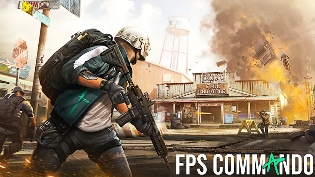 FPS Commando Shooter Games (ФПС Коммандо Шутер Игры)  [МОД Mega Pack] Screenshot 5