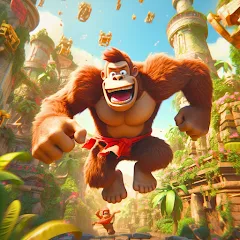 Скачать взлом Monkey jungle run kong gorilla  [МОД Mega Pack] - полная версия apk на Андроид