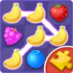 Скачать взломанную Jigsaw: Fruit Link Blast (Джигсоу)  [МОД Mega Pack] - последняя версия apk на Андроид