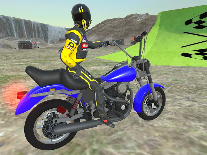 Moto bike Driving: Mega Ramp  [МОД Unlocked] Screenshot 1