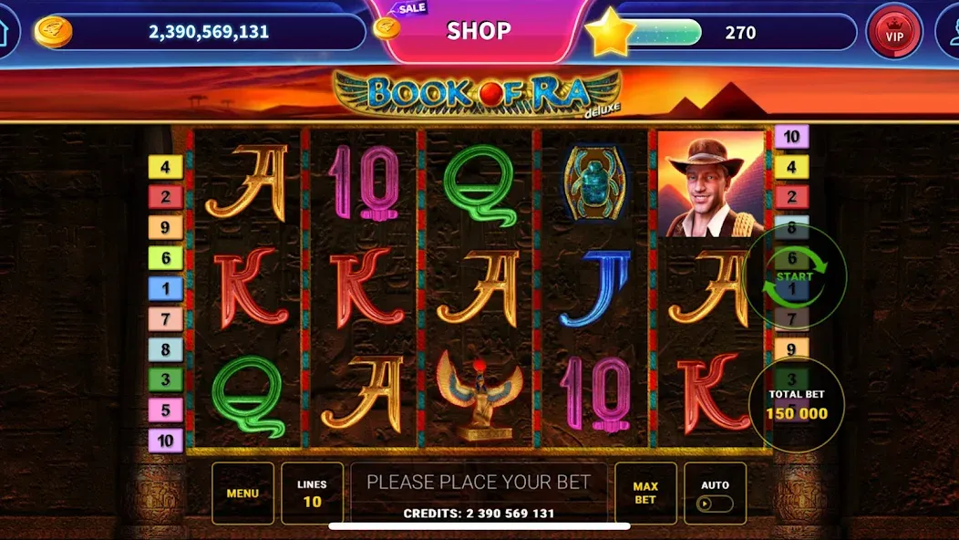 Book of Ra™ Deluxe Slot (Бук оф Ра Делюкс Слот)  [МОД Все открыто] Screenshot 1