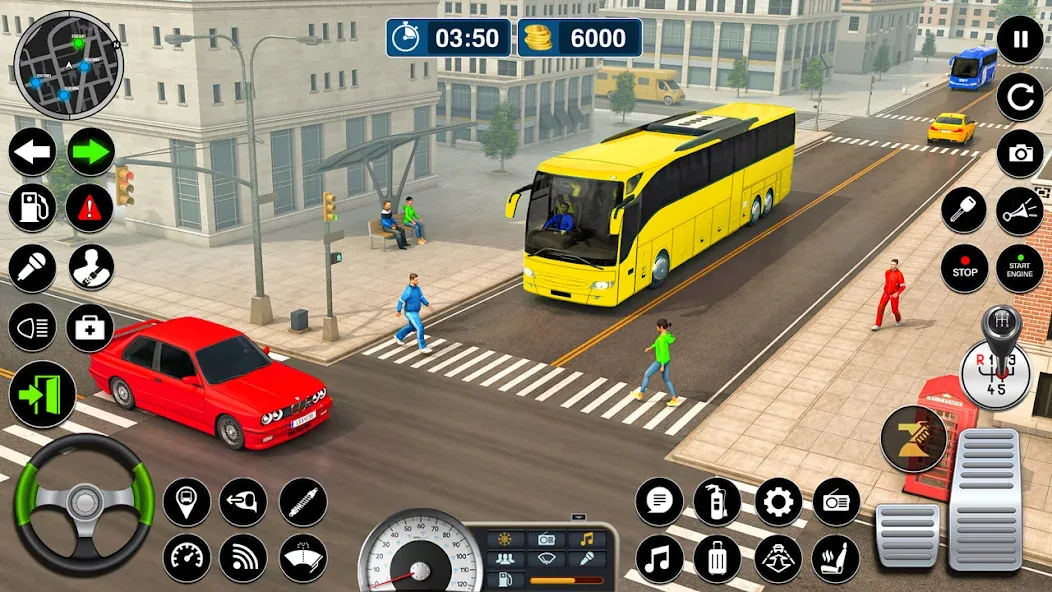 Bus Simulator Game: Coach Game  [МОД Много монет] Screenshot 4