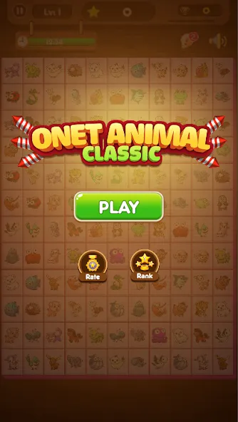 Onet Connect Animal Game (Онет Соединить Животные игра)  [МОД Много денег] Screenshot 1