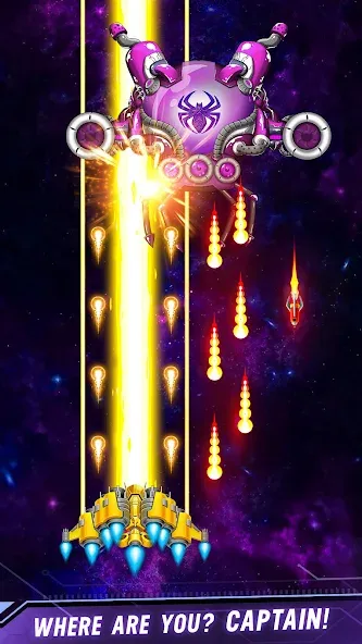 Space shooter - Galaxy attack (Спейс шутер)  [МОД Menu] Screenshot 2