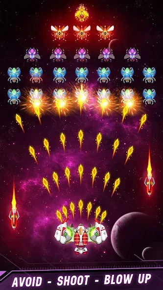 Space shooter - Galaxy attack (Спейс шутер)  [МОД Menu] Screenshot 5