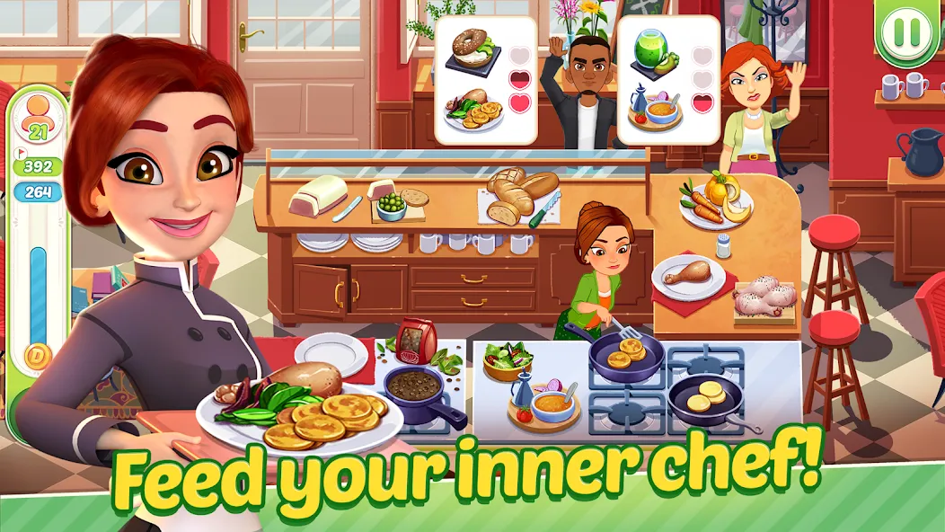 Delicious World - Cooking Game (Делишес Ворлд)  [МОД Бесконечные деньги] Screenshot 2