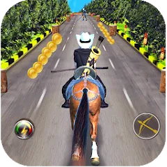 Взломанная Cowboy Horse Run  [МОД Mega Pack] - полная версия apk на Андроид