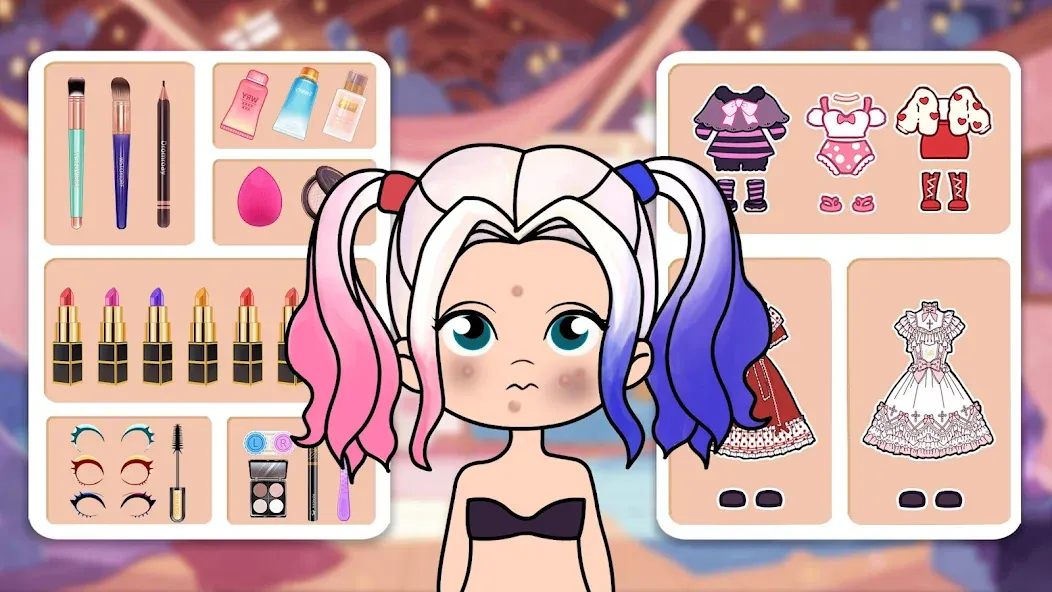 Doll Dress Up - Makeup Games  [МОД Бесконечные деньги] Screenshot 2