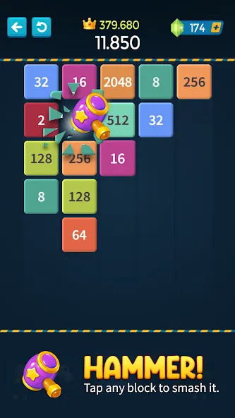 1M - Merge Number Block Puzzle  [МОД Unlocked] Screenshot 3