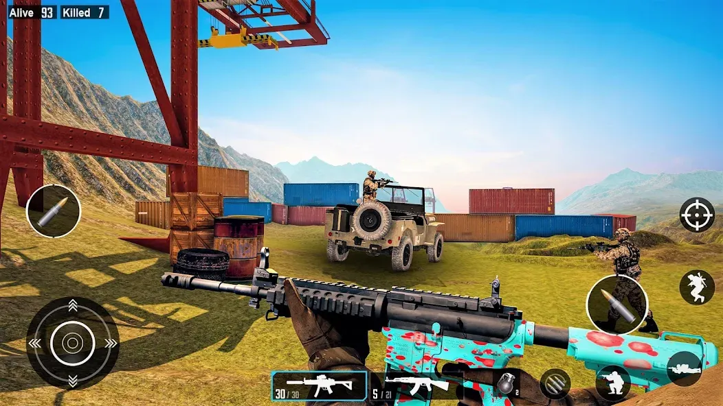 Commando Gun Shooting Games  [МОД Mega Pack] Screenshot 2