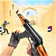 Взломанная Commando Gun Shooting Games  [МОД Mega Pack] - полная версия apk на Андроид