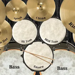 Взломанная Drum kit (Drums) free  [МОД Unlimited Money] - последняя версия apk на Андроид