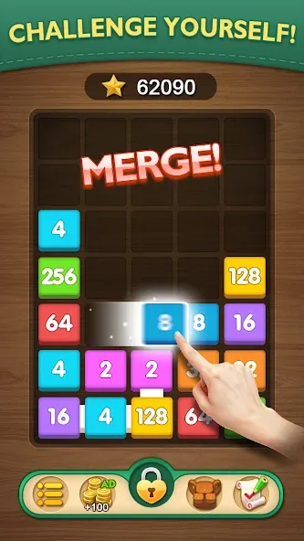 Merge Puzzle - Number Games (Мердж Пазл)  [МОД Бесконечные деньги] Screenshot 2