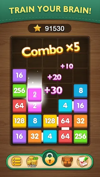 Merge Puzzle - Number Games (Мердж Пазл)  [МОД Бесконечные деньги] Screenshot 3