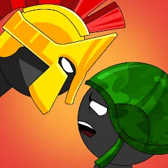 Скачать взломанную Stickman History Battle (Стикмен История Битва)  [МОД Unlimited Money] - последняя версия apk на Андроид