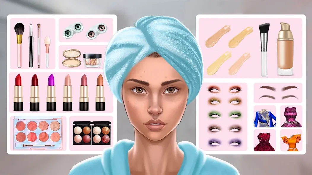 DIY Makeup: Beauty Makeup Game  [МОД Много монет] Screenshot 4