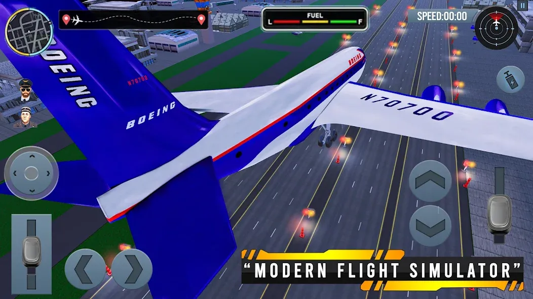 Airplane Simulator Plane Games  [МОД Много денег] Screenshot 3