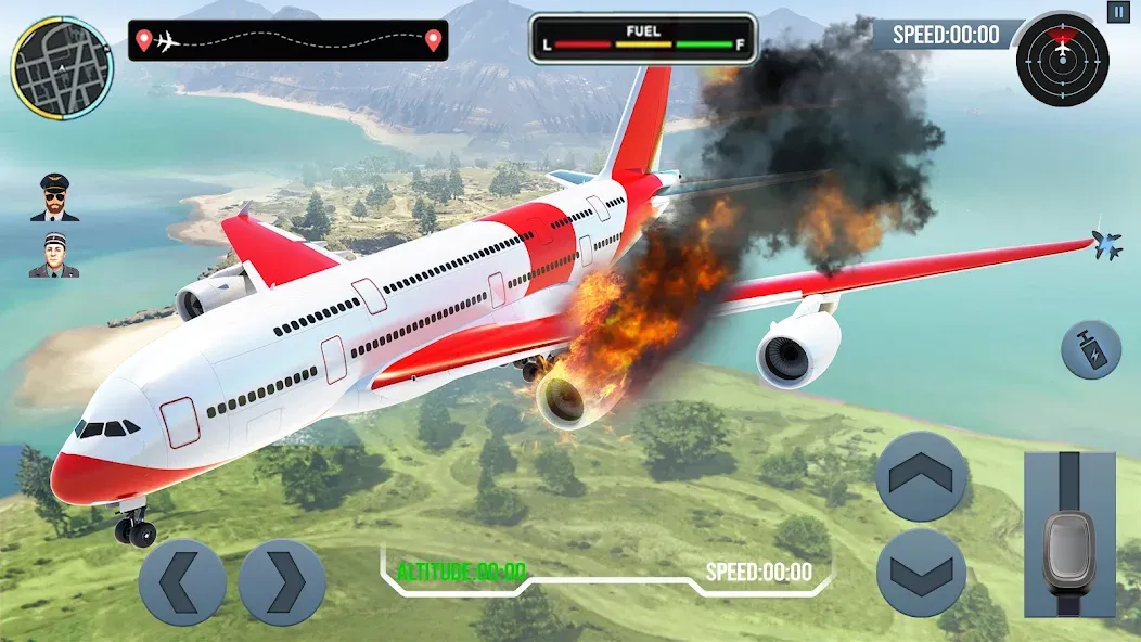 Airplane Simulator Plane Games  [МОД Много денег] Screenshot 4