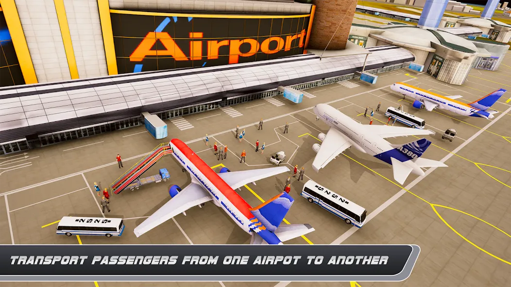 Airplane Simulator Plane Games  [МОД Много денег] Screenshot 5