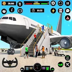 Скачать взлом Airplane Simulator Plane Games  [МОД Много денег] - стабильная версия apk на Андроид