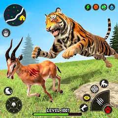 Взлом Tiger Games: Tiger Sim Offline  [МОД Много монет] - стабильная версия apk на Андроид