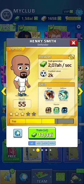 Idle Soccer Story - Tycoon RPG (Айдл Соккер Стори)  [МОД Много денег] Screenshot 4