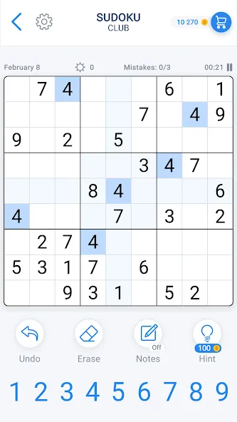 Sudoku Game - Daily Puzzles  [МОД Бесконечные деньги] Screenshot 1