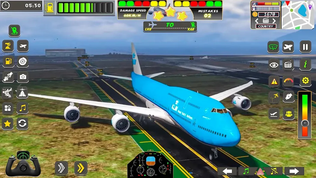 Real Flight Sim Airplane Games (Реал Флайт Сим Авиасимуляторы игры на самолеты)  [МОД Все открыто] Screenshot 2