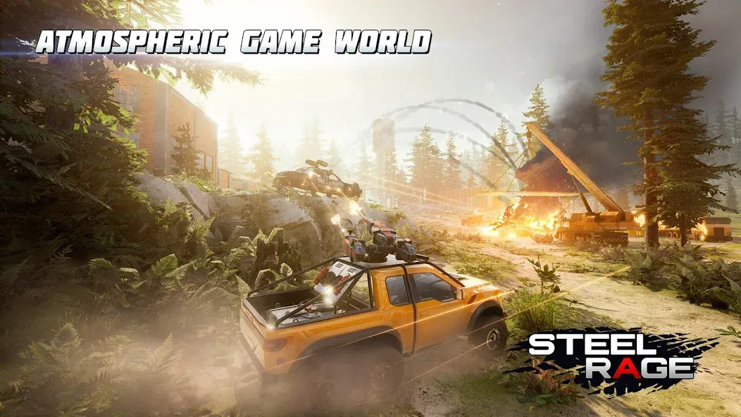 Steel Rage: Mech Cars PvP War (Стил Рейдж)  [МОД Все открыто] Screenshot 3